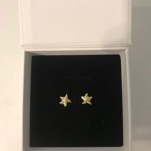 Macy’s 10k gold starfish earrings